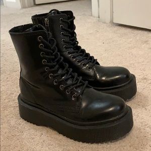 Jeffrey Campbell Platform Combat Boots